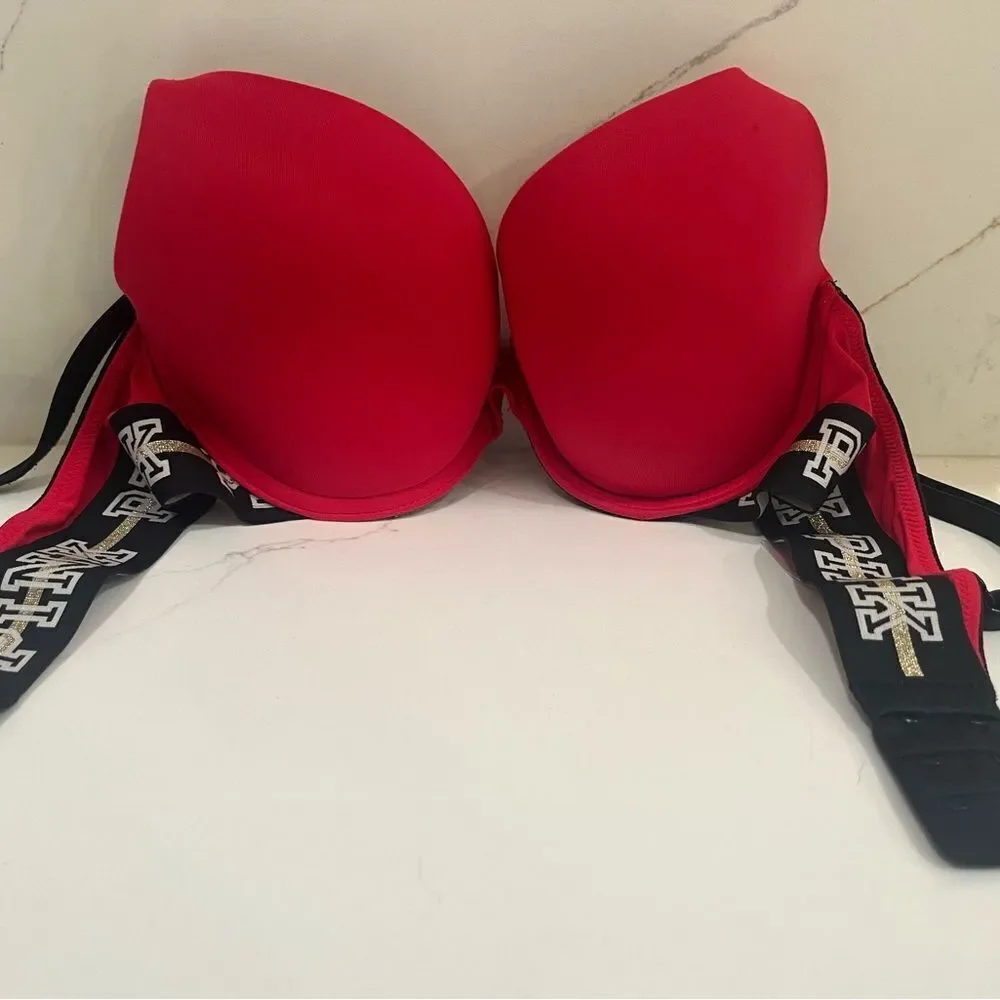 PINK Victoria's Secret Red Seamless Bra
